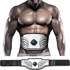 ABS Stimulator USB Rechargeable Portable Fitness Workout Equipment Home Office
