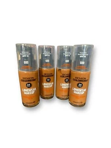 New Lot Of 4 Revlon ColorStay Makeup Liquid Foundation - 600 Cinnamon - 1 Fl. Oz - Picture 1 of 5