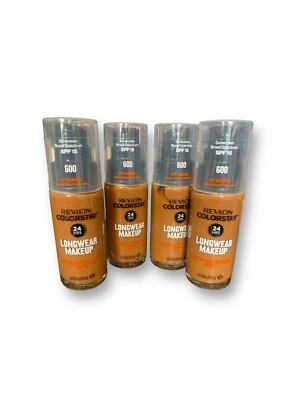 New Lot Of 4 Revlon ColorStay Makeup Liquid Foundation - 600 Cinnamon - 1 Fl. Oz - Image 1 of 4