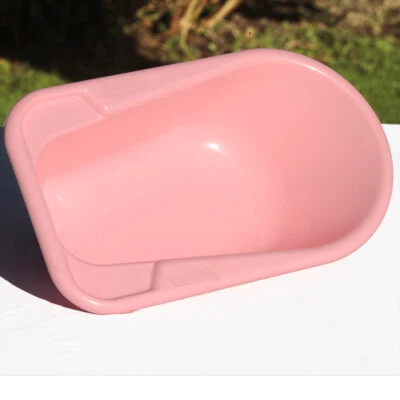 Baignoire rose de poupée Berchet France 1980 vintage - Photo 1/4