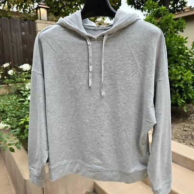 Sudadera con capucha para mujer UGG Kyree Micro Terry gris jaspeado talla M Foto 1 de 4