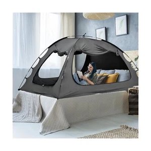 SUNYRISY Bed Tent Twin Size Bed Canopy, Indoor Tent for Adult and Kids, 3 Doo... - Picture 1 of 6