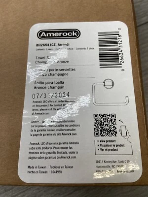 Amerock BH26541CZ Arrondi 6-7/16 in. Anillo de toalla L de 164 mm Foto 1 de 3