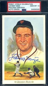 Johnny Mize Gem Mint 10 PSA DNA Signed Perez Steele Celebration Autograph - Picture 1 of 1