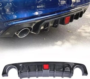 Rear Bumper Lip Diffuser Spoiler Splitter with Brake LED Light Fit for Infiniti - Picture 1 of 7