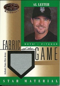 2001 Leaf Certified Materials Fabric Of The Game Base Al Leiter 94 Mets
