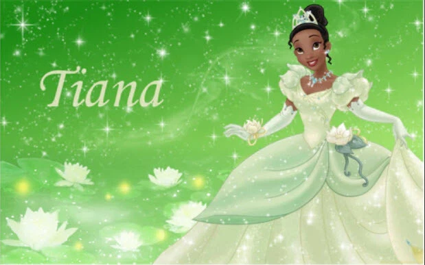 PRINCESS TIANA Happy Birthday Scene Setter DISNEY wall mural BACKDROP 5'x3' - Image 1 of 1
