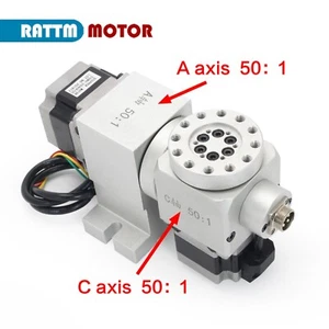 CNC 4th 5th Fouth Fifth A C Rotary axis Harmonic drive reducer dividing head - Picture 1 of 6