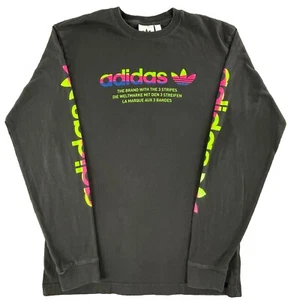 Adidas Tricolor Trefoil Langarm TShirt Tee Größe Small schwarz bunt - Bild 1 von 6