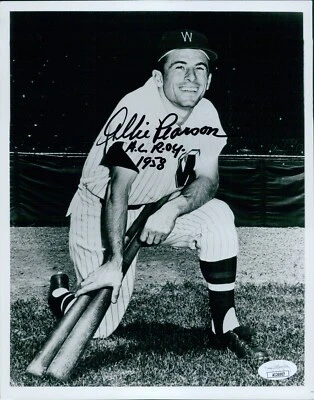 Albie Pearson Washington Senators Signed 8x10 Glossy Photo JSA Authenticated - Image 1 of 2