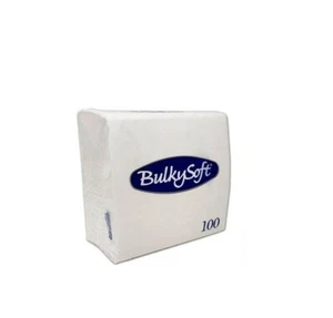 Bulky Soft Premium Quality 2ply White Napkins Serviette 40 x 40cm-NEW/OPENED - Picture 1 of 3