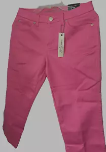 Celebrity Gold Damen Fuchsia Stretch 5 Taschen Gold Hardware Capri Hose Gr. 6 - Bild 1 von 4