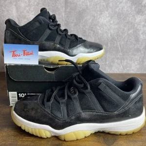 Jordan 11 Retro Low Barons Nero 2017 Taglia 10.5 528895-010 Sneakers Uomo Sportive - Foto 1 di 9