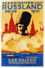 Original vintage poster RUSSIA & SCANDINAVIA STEAMER 1931