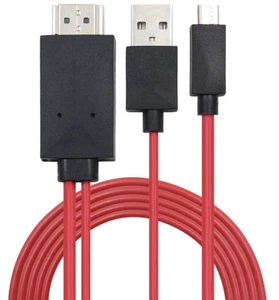 Cavo adattatore da Micro USB a HDMI Media HDTV MHL per Samsung Galaxy A3 A5 A7 - Foto 1 di 1