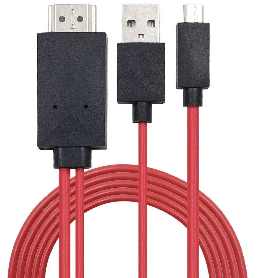 Micro USB auf HDMI Medien HDTV MHL Adapter Kabel für Samsung Galaxy A3 A5 A7 - Bild 1 von 1