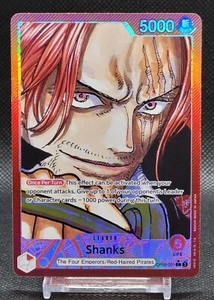 Shanks OP09-001 L Leader Foil English Emperors in the New World One Piece - Picture 1 of 5