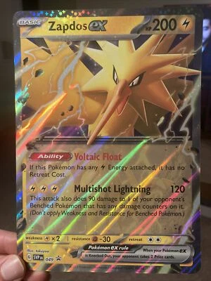 Zapdos EX 049 - SVP Scarlet Violet 151 - Promo Pokemon Card NM - JUMBO Oversized - Image 1 of 2