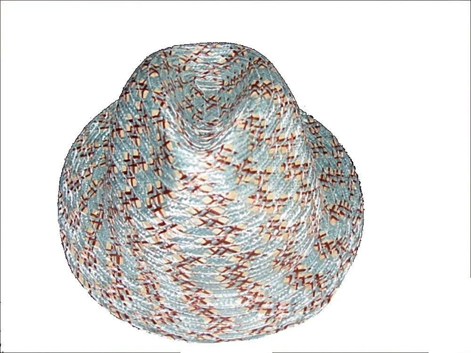 Auténtico sombrero gorra de paja Trilby trenzado Kangol Baobab - azul cielo Foto 1 de 1