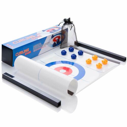 Curling Game Board Game - Family Game Curling Ice Bowling Table Game