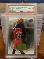 2009 UD Jordan Legacy #36 MICHAEL JORDAN Gold PSA 10 GEM MINT Pop 21