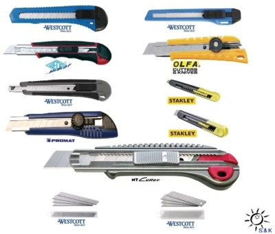 Cuttermesser / Teppichmesser von Westcott,Wedo,Olfa,Stanley,Promat,NT Cutter ...