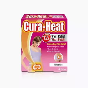 Cura Heat Period Pain Relief - 3 Patches | Soothing Comfort Upto 12h Period pain - Picture 1 of 3