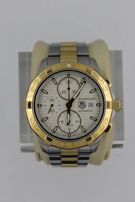 Tag Heuer CAP2120.BB0834 Mens Aquaracer Automatic Chronograph Watch Gold Silver - Image 1 of 4