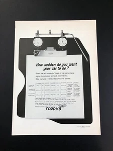 1962 FORD GALAXIE ORIGINAL VINTAGE PRINT AD ADVERTISEMENT PRINTED - Picture 1 of 1