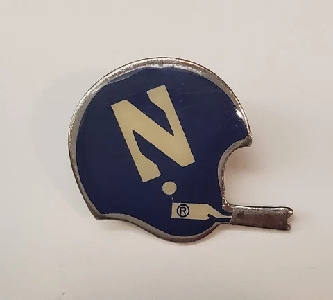 Northwestern University Wildcats Football Helmet Shaped Lapel Hat Pin Pinchback Cover