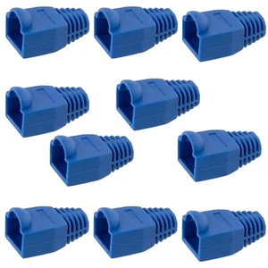 Lot de 10 manchons gaines de protection souples pour câble Ethernet RJ45 CAT5/6 - Afbeelding 1 van 8