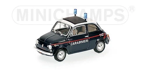 Fiat 500 Carabinieri 1965, Minichamps 1/43 Ed.Ltda. 1056U - Image 1 of 1