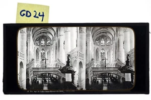 Saint-Étienne-du-Mont PARIS France - 8.5x17 cm glass stereoscopic 3D photograph - Picture 1 of 3