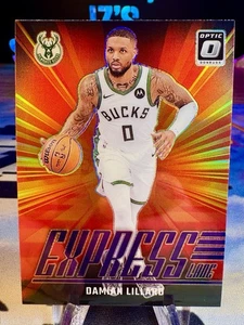 2024-25 Damian Lillard Panini Donruss Optic Express Lane Viola Prizm #14 Bucks - Foto 1 di 2