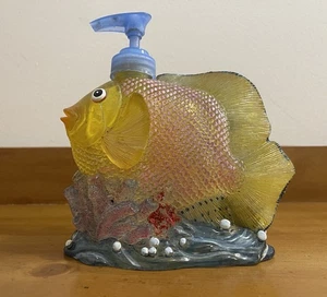 Vintage Unter dem Meer Harz Fisch Dekor Seife oder Lotion Pumpspender. EUC - Bild 1 von 4