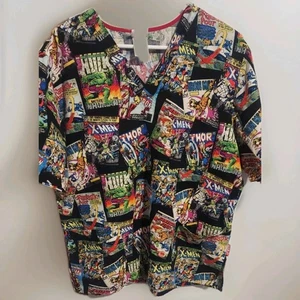 Marvel Comics Size L Nurses Scrub 2012 Marvel & Subs. Cherokee Uniforms - Picture 1 of 7