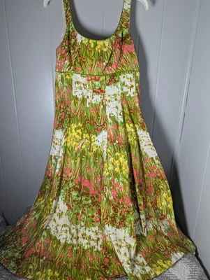 Vestido floral New Directions Aline para dama talla 8 midi Foto 1 de 4