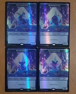 (4) NM DBL Rainbow FOIL Shapeshifter Token Set Everyone's Invited Secret Lair - Picture 1 of 1