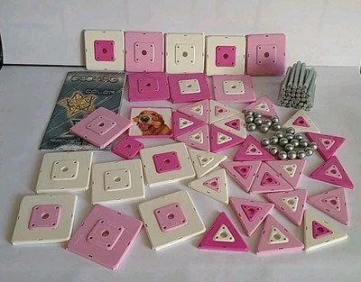 Geomag  Colour weiss rosa pink 137 Teile - Bild 1 von 4