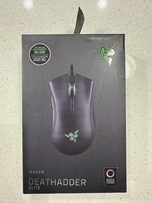 Razer DeathAdder Elite Gaming Mouse: 16,000 DPI, RGB, 7 Programmable Button - Image 1 of 4