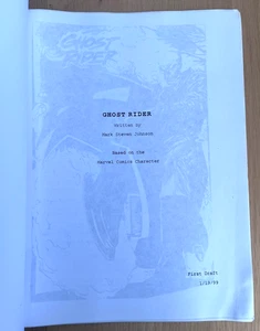 1999 Ghost Rider von Mark Steven Johnson Originalfilm 1. Entwurf Marvel Comics - Bild 1 von 7