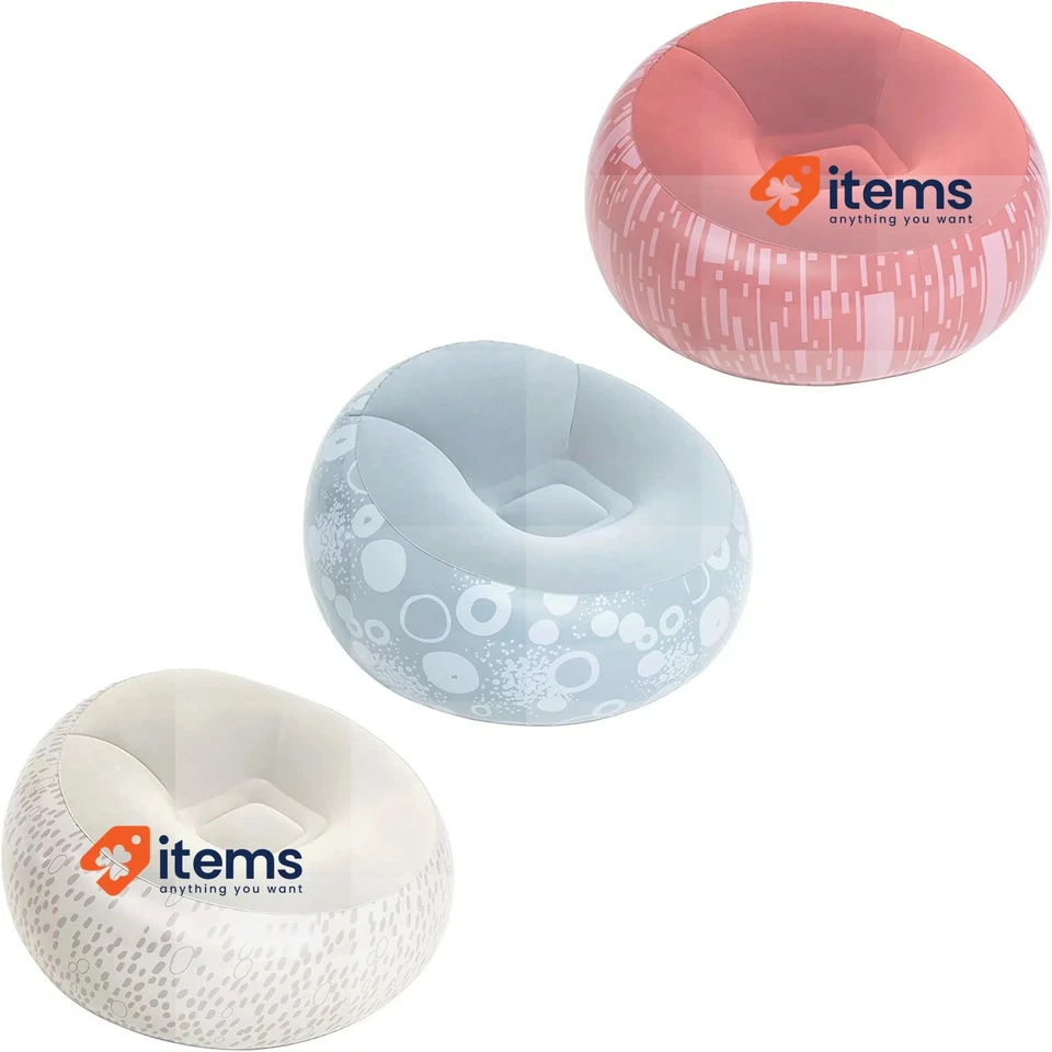 Sillón hinchable Bestway 112 x 66 cm para interior o exterior cómodo Foto 1 de 4