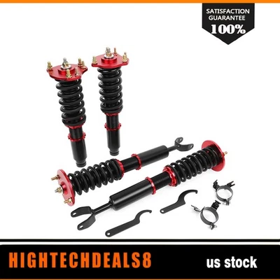 Coilovers For 1992-2001 Honda Prelude Struts Suspension Springs Adj Height Kits - Image 1 of 4