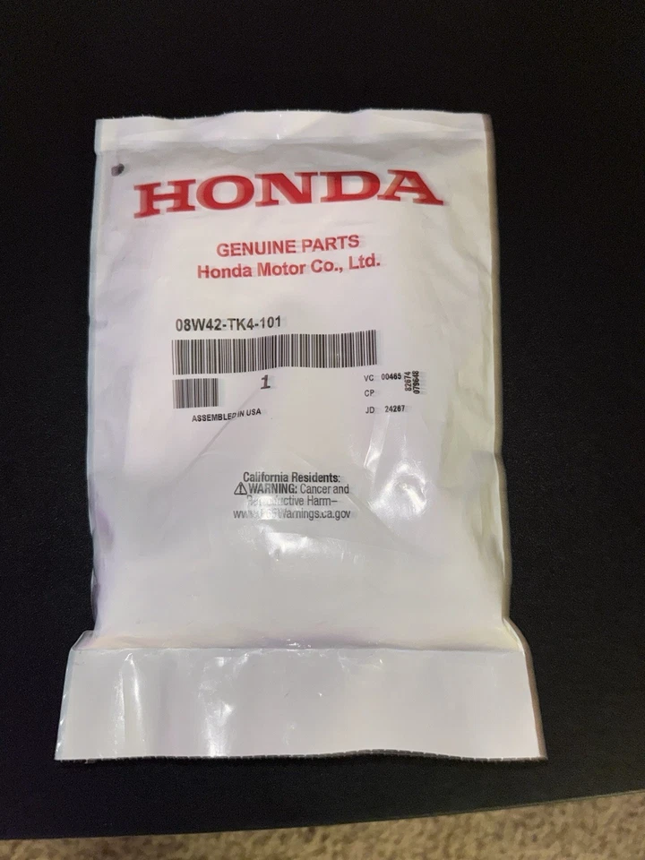 JUEGO DE BLOQUEO DE RUEDA HONDA ORIGINAL PIEZA # 08W42-TK4-101 ¡SE ADAPTA A ODYSSEY, PILOTO Y MÁS! Foto 1 de 2