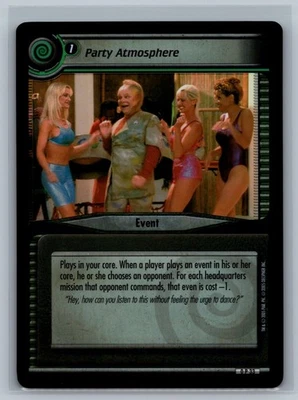 Star Trek CCG 2E Party Atmosphere #0 P 33 Foil Promo Card - Image 1 of 2