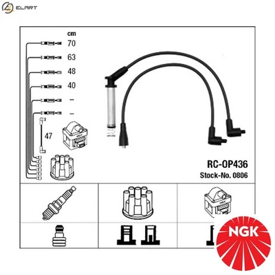 IGNITION CABLE KIT 0806 FOR BEDFORD ASTRA/VAN/Van VAUXHALL ASTRAVAN/Mk/III 1.6L - Image 1 of 4