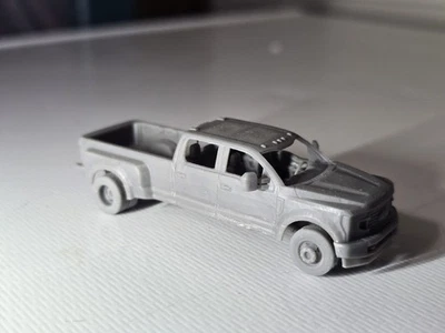 Ford F350 2022 escala Ho doble cabina kit doble sin decorar impreso en 3D Foto 1 de 4