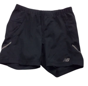 NEW BALANCE Girls Dry Performance Moisture Wicking Bike Shorts Black Sz M 10/12 - Picture 1 of 4
