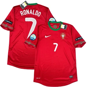 2012/13 Portugal Home Jersey #7 Ronaldo Small Nike Soccer Euro Football CR7 NEW - Picture 1 of 18