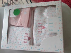 Elle 6 Piece Infant Set 0-6 Months 100% Cotton-new and boxed -RRP £60 - Picture 1 of 2